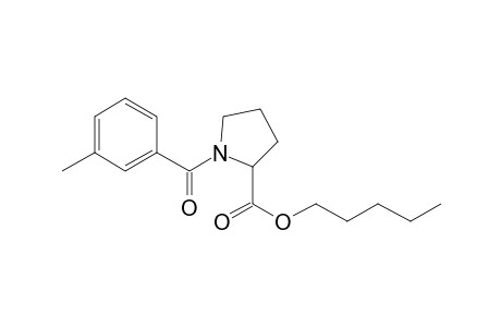 L-Proline, N-(3-methylbenzoyl)-, pentyl ester