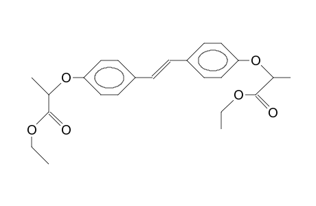 E-4,4'-Bis(1-[ethoxycarbonyl]-ethoxy)-stilbene