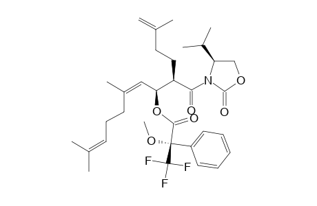 #ENT-12;[1S,(2Z)]-1-[(1R)-1-[[(4R)-4-ISOPROPYL-2-OXO-1,3-OXAZOLIDIN-3-YL]-CARBONYL]-4-METHYL-PENT-4-ENYL]-3,7-DIMETHYL-OCTA-2,6-DIENYL-(2S)-3,3,3-TRIFLUORO-2-M