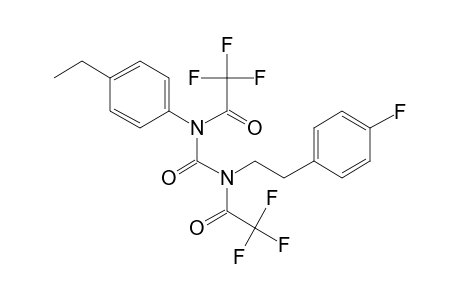 N-(4-Ethylphenyl)-N'-[2-(4-fluorophenyl)ethyl]urea, N,N'-bis(trifluoroacetyl)-