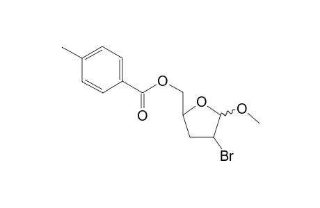 Methyl 2-bromo-2,3-dideoxy-5-O-(4-methylbenzoyl)-D,erythro-pentofuranoside