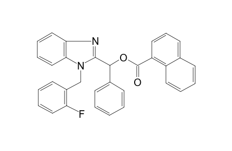 Naphthalene-1-carboxylic acid [1-(2-fluoro-benzyl)-1H-benzoimidazol-2-yl]-phenyl-methyl ester