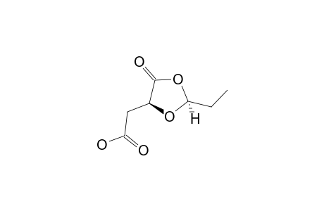 2-[(4S)-2-ETHYL-5-OXO-1,3-DIOXOLAN-4-YL]-ACETIC-ACID;TRANS-ISOMER