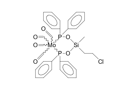 Tetracarbonyl-(bis[diphenylphosphinoxy]chloroethylmethylsilane)-molybdenum