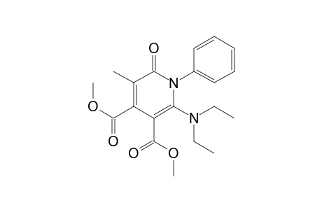 3,4-Pyridinedicarboxylic acid, 2-(diethylamino)-1,6-dihydro-5-methyl-6-oxo-1-phenyl-, dimethyl ester