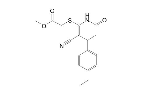 acetic acid, [[3-cyano-4-(4-ethylphenyl)-1,4,5,6-tetrahydro-6-oxo-2-pyridinyl]thio]-, methyl ester