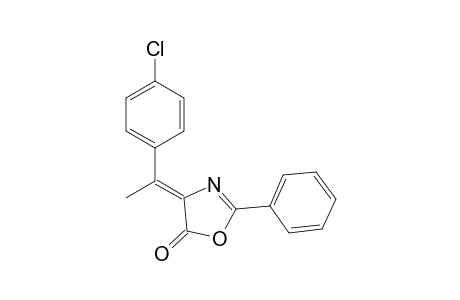 cis-4-(p-Chloro-alpha-methylbenzylidene)-2-phenyl-2-oxazolin-5-one