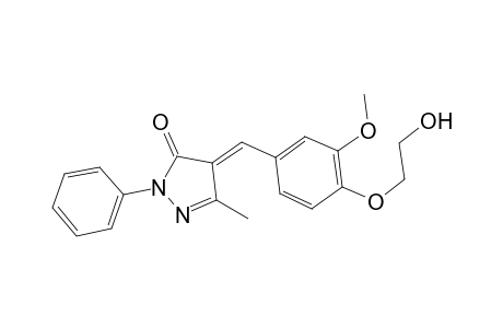 (4E)-4-[4-(2-hydroxyethoxy)-3-methoxybenzylidene]-5-methyl-2-phenyl-2,4-dihydro-3H-pyrazol-3-one