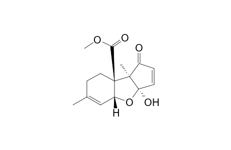 1H-Cyclopenta[b]benzofuran-8a(4aH)-carboxylic acid, 3a,7,8,8b-tetrahydro-3a-hydroxy-6,8b-dimethyl-1-oxo-, methyl ester, (3a.alpha.,4a.beta.,8a.beta.,8b.alpha.)-(.+-.)-
