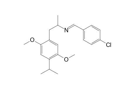 N-(1-[2,5-dimethoxy-4-(propan-2-yl)phenyl]propan-2-yl)-1-(4-chlorophenyl)methanimine