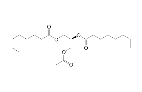 (2S)-1-(acetyloxy)-3-(octanoyloxy)propan-2-yl octanoate