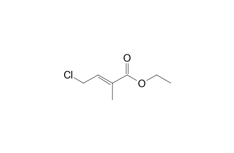 2-Methyl-4-chloro-trans-2-butenoic acid, ethyl ester