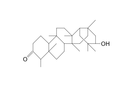 21.alpha.-Hydroxy-D:A-friedooleanan-3-one