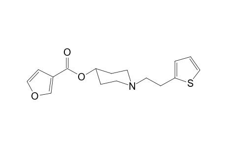 1-[2-(Thiophen-2-yl)ethyl]piperidin-4-yl-furan-3-carboxylate