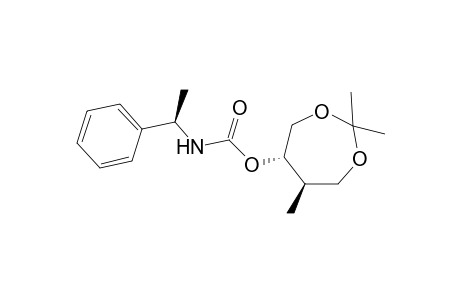 (-)-(5R,6S)-2,2,5-Trimethyl-6-[(R)-N-.alpha.-phenylethylcarbamoyloxy]-1,3-dioxepane