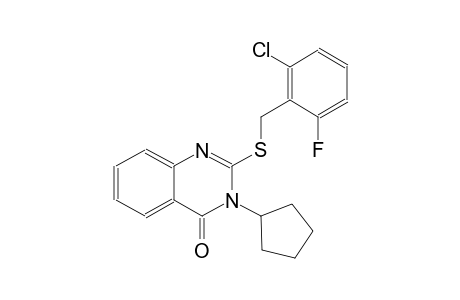 4(3H)-quinazolinone, 2-[[(2-chloro-6-fluorophenyl)methyl]thio]-3-cyclopentyl-