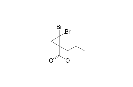 (2,2-Dibromo-1-propylcyclopropane)carboxylic acid