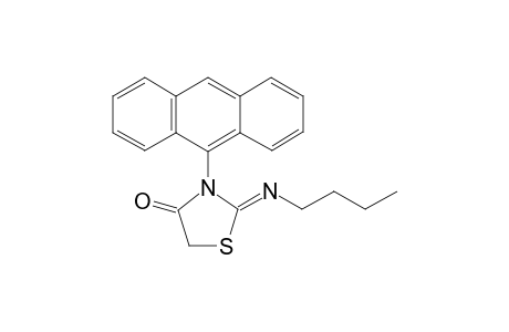 2-n-butyl-3-anthracenyl-2-imino-1,3-thiazolidin-4-ones