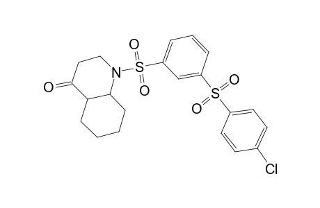 1-[3-(4-chlorophenyl)sulfonylphenyl]sulfonyl-2,3,4a,5,6,7,8,8a-octahydroquinolin-4-one