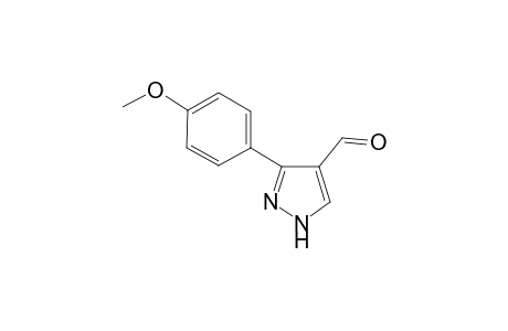 1H-Pyrazole-4-carbaldehyde, 3-(4-methoxyphenyl)-