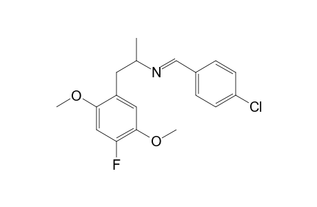 N-(1-[2,5-Dimethoxy-4-fluorophenyl]propan-2-yl)-1-(4-chlorophenyl)methanimine
