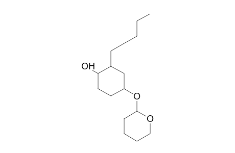 2-Pentyl-4-(tetrahydro-pyran-2-yloxy)-cyclohexanol