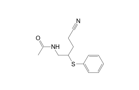 Acetamide, N-[4-cyano-2-(phenylthio)butyl]-