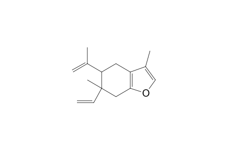 5-Isopropenyl-3,6-dimethyl-6-vinyl-4,5,6,7-tetrahydro-1-benzofuran