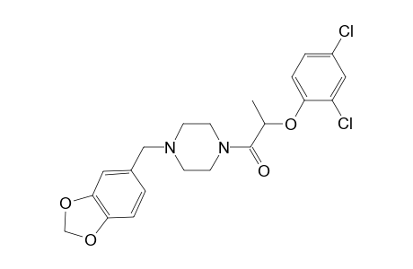 1-(1,3-Benzodioxol-5-ylmethyl)-4-[2-(2,4-dichlorophenoxy)propanoyl]piperazine