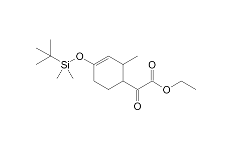 3-Methyl-4-(2-ethoxy-1,2-dioxoethyl)-1-(tert-butyldimethylsilyloxy)cyclohexene