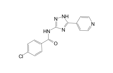 Benzamide, 4-chloro-N-[5-(4-pyridinyl)-1H-1,2,4-triazol-3-yl]-