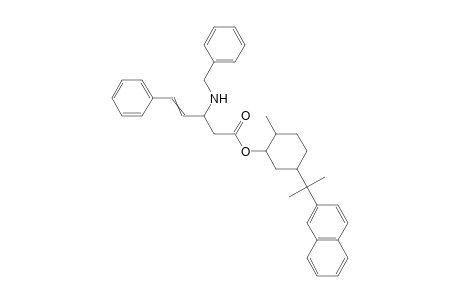 (e)-(3r)-(1'r,2's,5'r)-8'-.beta.-naphthylmenthyl 3-benzylamino-5-phenyl-4-pentenoate