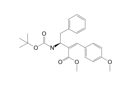 Methyl 2-{(1S)-1-[(tert-butoxy)carbonylamino]-2-phenylethyl}-(2Z)-3-(4-methoxyphenyl)prop-2-enoate