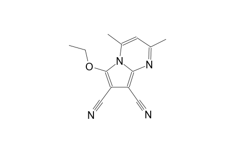 pyrrolo[1,2-a]pyrimidine-7,8-dicarbonitrile, 6-ethoxy-2,4-dimethyl-