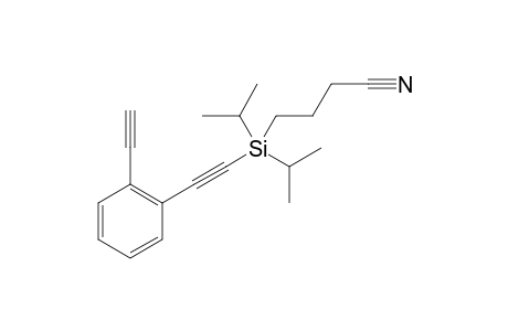 4-{[(2-Ethynylphenyl)ethynyl]diisopropylsilyl}butanenitrile