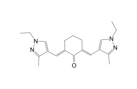 (2E,6E)-2,6-bis[(1-ethyl-3-methyl-1H-pyrazol-4-yl)methylene]cyclohexanone