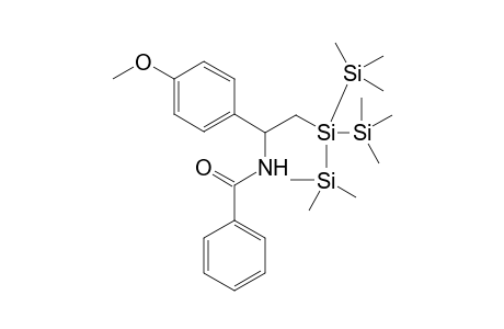 N-(2-(1,1,1,3,3,3-hexamethyl-2-(trimethylsilyl)trisilan-2-yl)-1-(4-methoxyphenyl)ethyl)benzamide