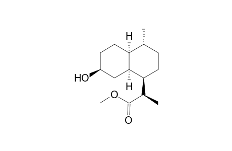 2-(7-beta.Hydroxy-4-methyl-(1.alpha.H),2,3,(4.beta.H),(4.alpha.-H),5,6,7,8,(8a.alpha.-H)-decahydronaphthalen-1-yl)propionic acid