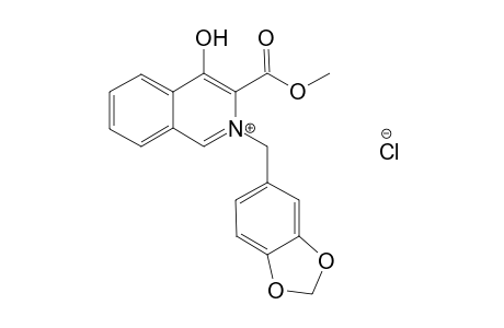 2-(1,3-benzodioxo-5-ylmethyl)-4-hydroxy-3-methoxycarbonylisoquinoline-2-ium chloride