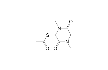 3-Acetylthio-1,4-dimethylpiperazine-2,5-dione