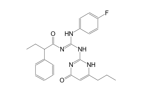 N-(4-fluorophenyl)-N'-(4-oxo-6-propyl-1,4-dihydro-2-pyrimidinyl)-N''-[(E)-2-phenylbutanoyl]guanidine