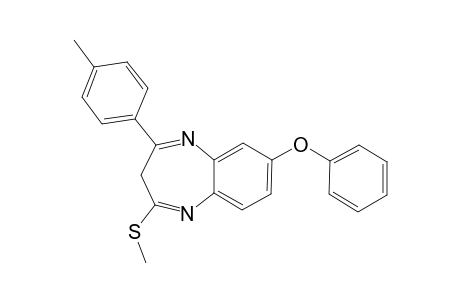 4-(PARA-METHYLPHENYL)-2-METHYLTHIO-3H-7-PHENOXY-[1,5]-BENZODIAZEPINE