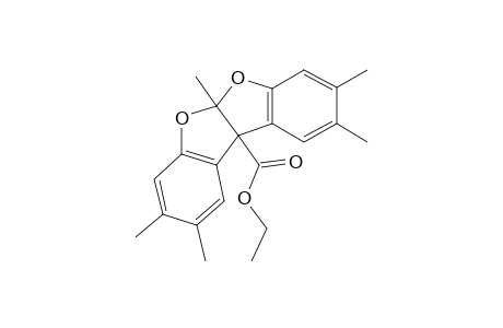 5a,10b-dihydro-2,3,5a,8,9-pentamethylbenzofuro[2,3-b]benzofuran-10b-carboxylic acid, ethyl ester