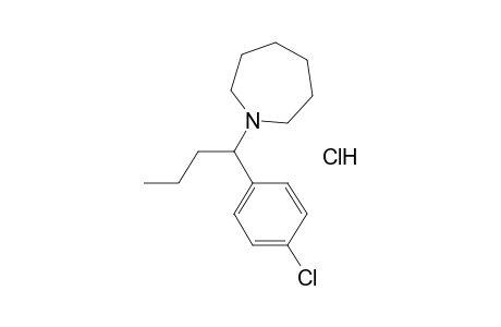 1-(p-Chloro-alpha-propylbenzyl)hexamethylenimine, hydrochloride