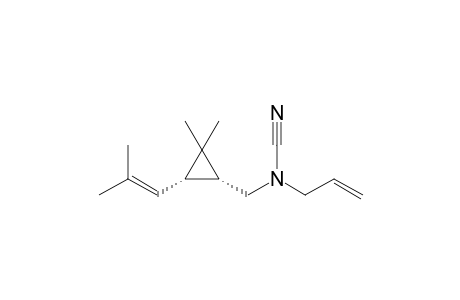 Allyl-[[(1R,3S)-2,2-dimethyl-3-(2-methylprop-1-enyl)cyclopropyl]methyl]cyanamide