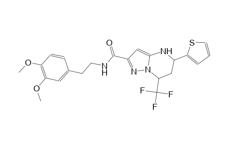 N-[2-(3,4-dimethoxyphenyl)ethyl]-5-(2-thienyl)-7-(trifluoromethyl)-4,5,6,7-tetrahydropyrazolo[1,5-a]pyrimidine-2-carboxamide