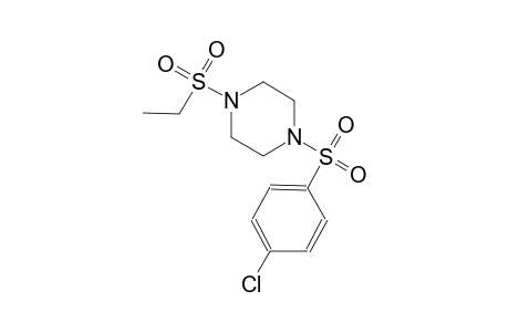 piperazine, 1-[(4-chlorophenyl)sulfonyl]-4-(ethylsulfonyl)-