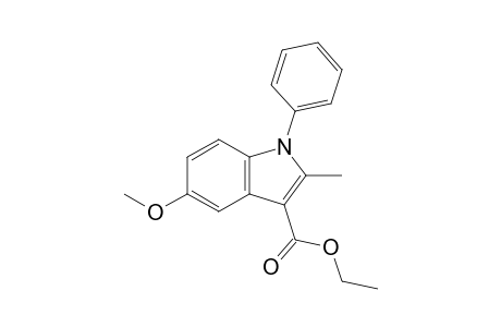 5-Methoxy-2-methyl-1-phenyl-3-indolecarboxylic acid ethyl ester
