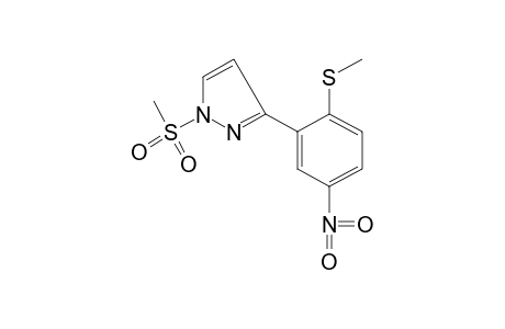 1-(methylsulfonyl)-3-[2-(methylthio)-5-nitrophenyl]pyrazole