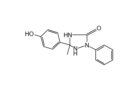 5-(p-HYDROXYPHENYL)-5-METHYL-2-PHENYL-1,2,4-TRIAZOLIDIN-3-ONE